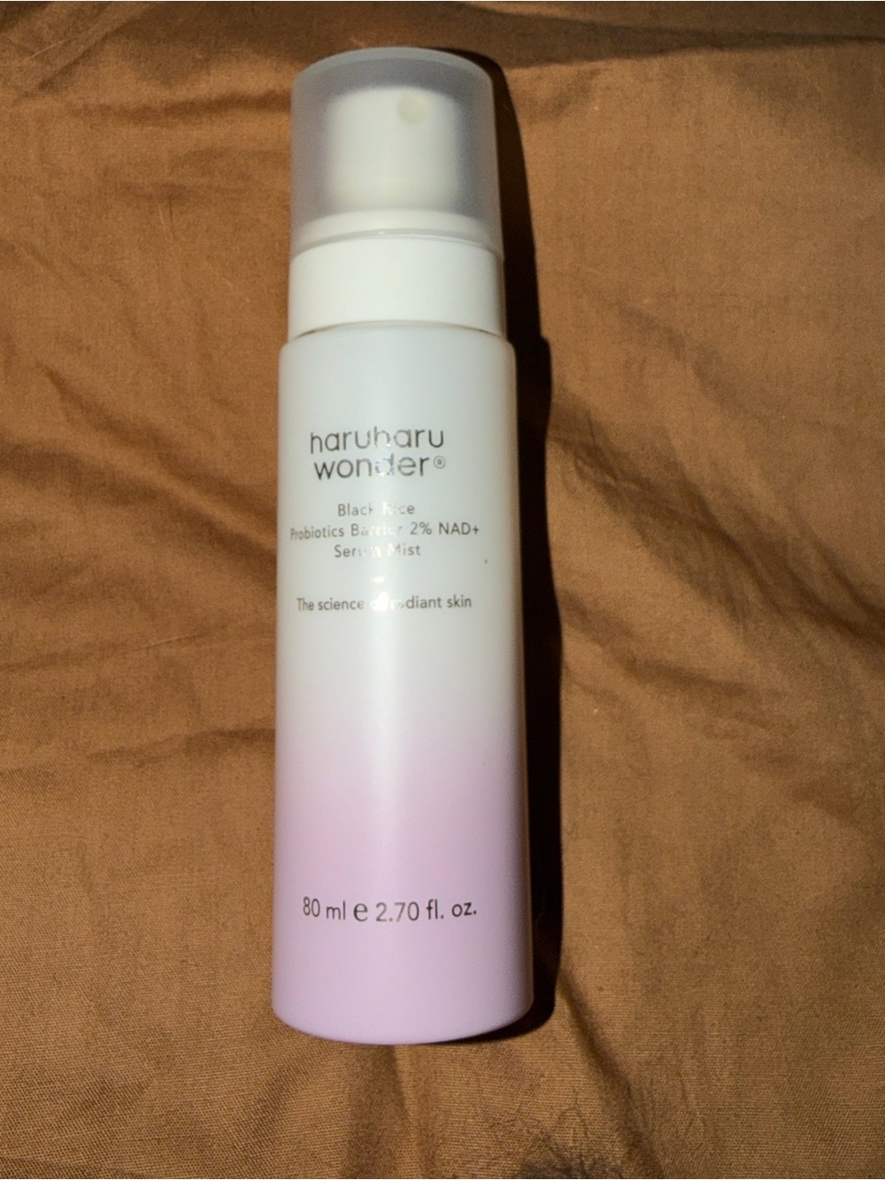 Haruharu wonder Black Rice Probiotics + NAD+ Serum Mist — Pink/White